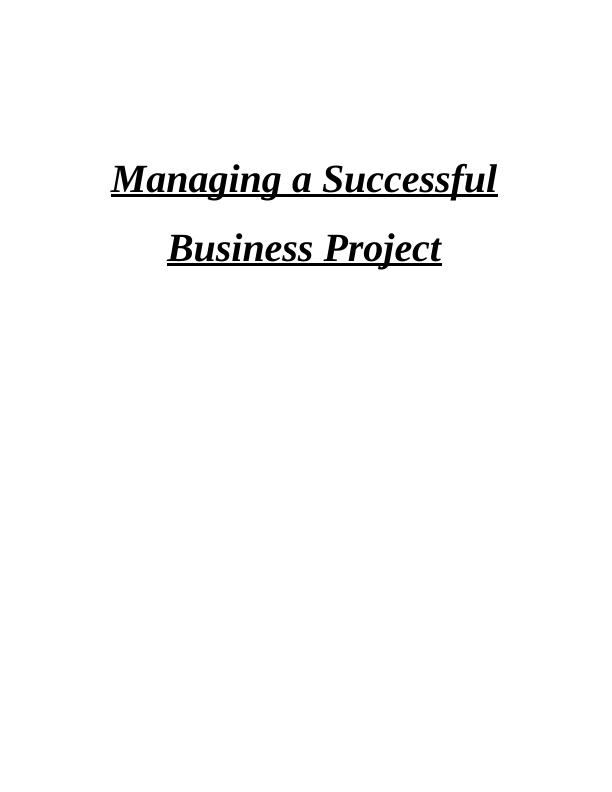 Project Management Plan Report - Rolex_1