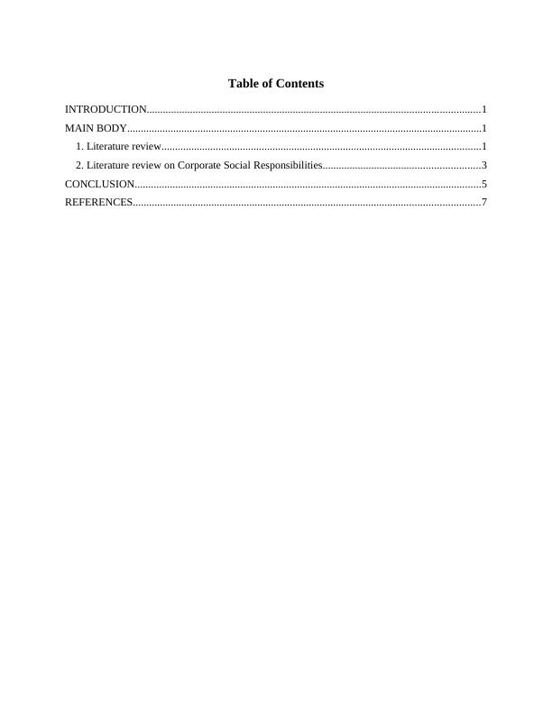 Corporate Social Responsibility Assignment - Literature Review_2