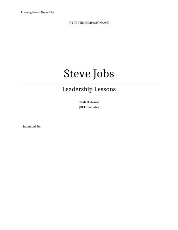 Leadership Lessons from Steve Jobs (Doc)_1