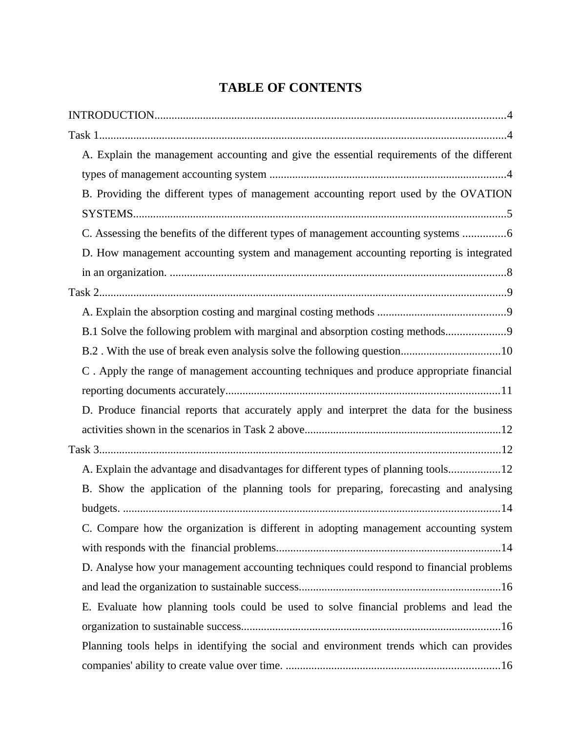(Doc) Management Accounting Assignment - Solution_2