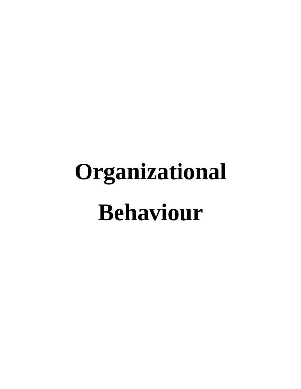 Organizational Behaviour Assignment - Ryanair_1