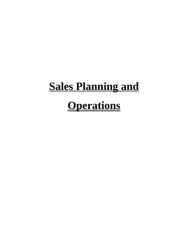 Sales Planning and Operations_1