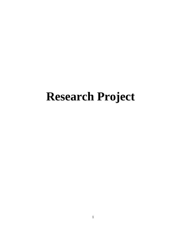 Research Project: Impact of Training and Development on Employee Performance_1