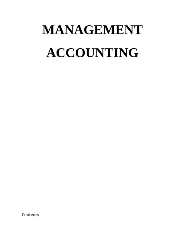 Management Accounting and its Role in Business Entities_1