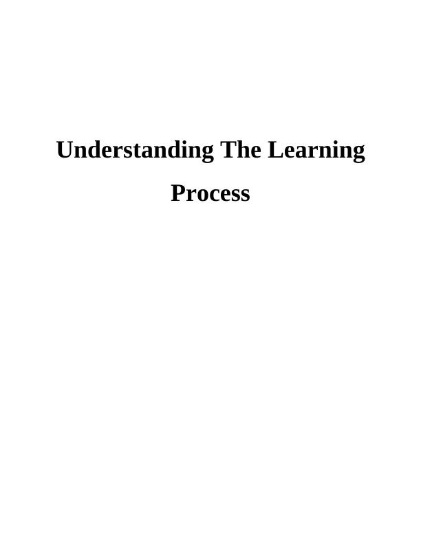 Project Report on Learning Process in Health and Social Care Sector_1
