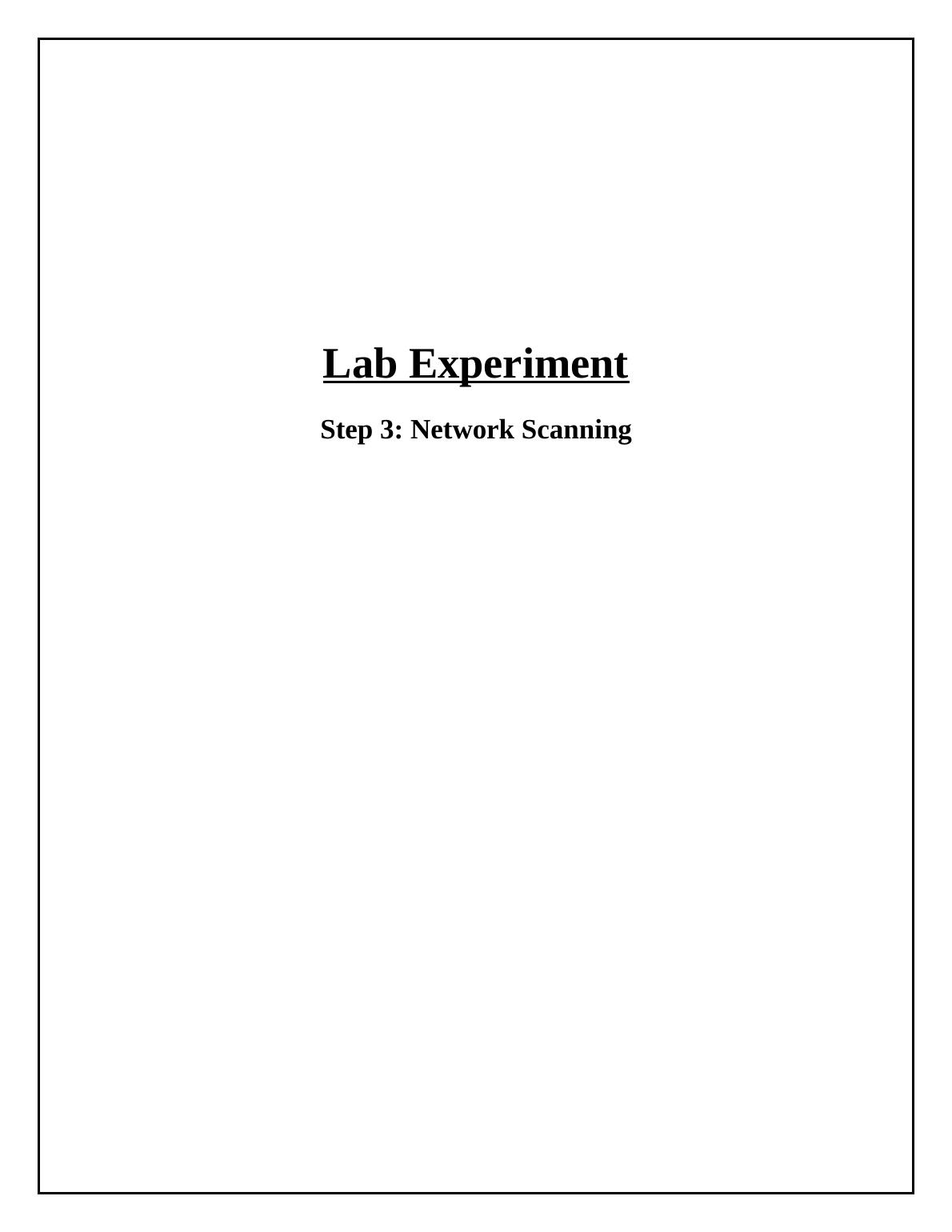 lab experiment strength