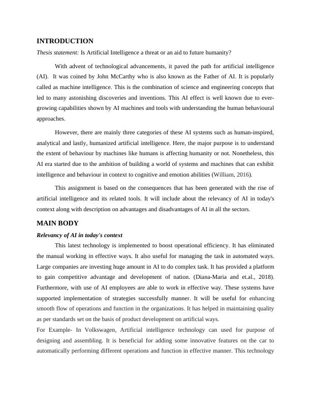 thesis about ai