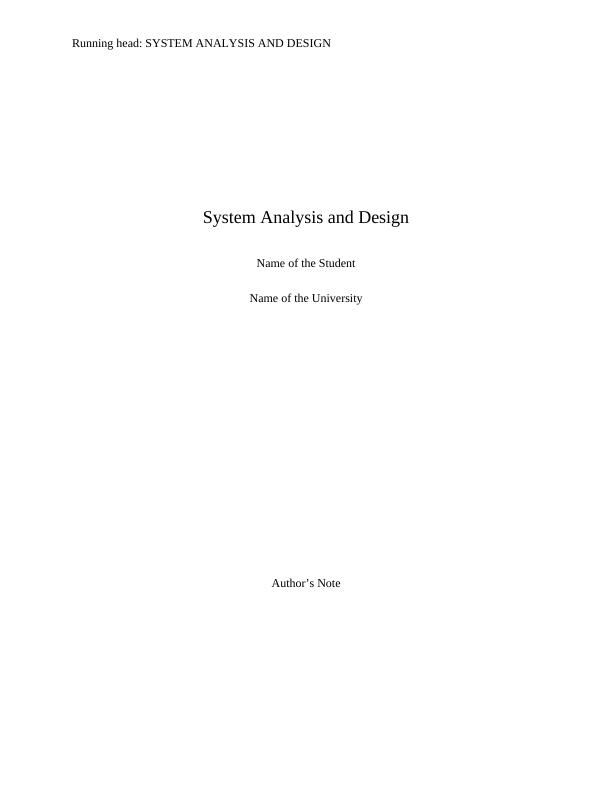 System Analysis and Design Doc_1
