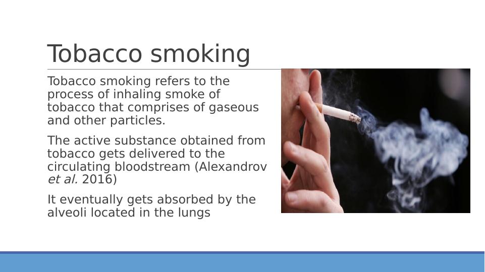 Article | Tobacco smoking refers to the process of inhaling smoke of tobacco that   comprises_2