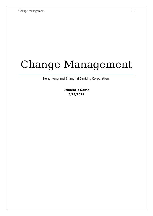 Change management._1
