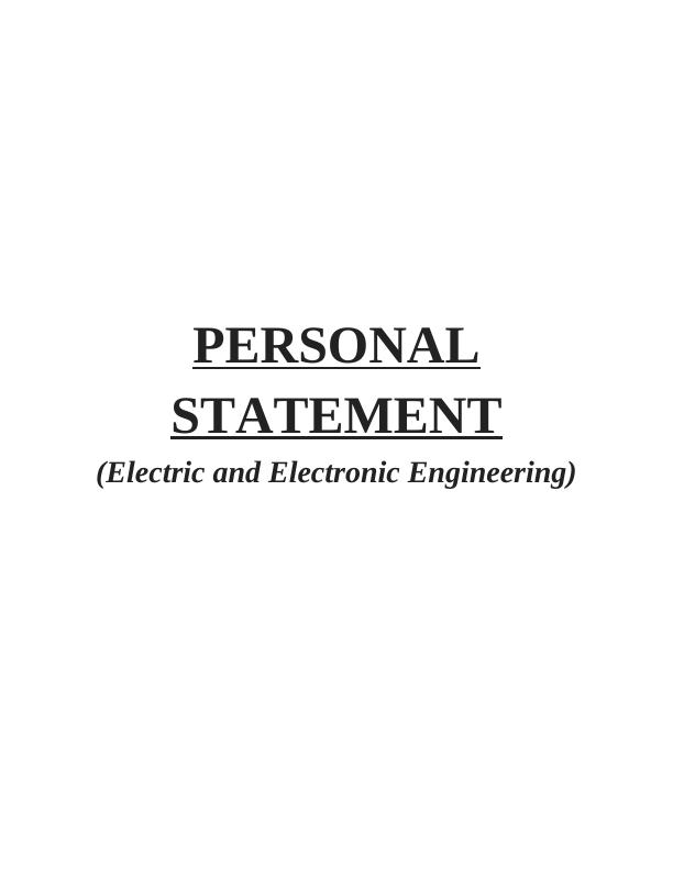 personal statement (electric and electronic engineering)_1