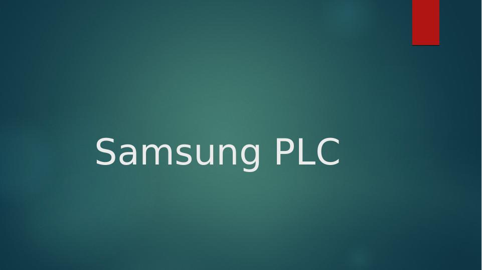 Samsung PLC PowerPoint Presentation 2022_1