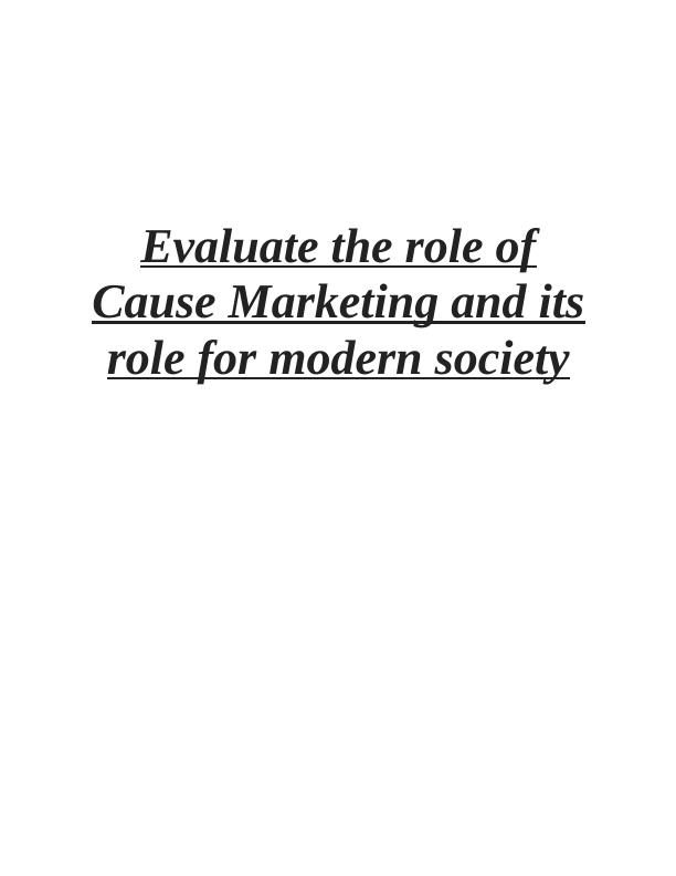 The Role of Cause Marketing in Modern Society_1