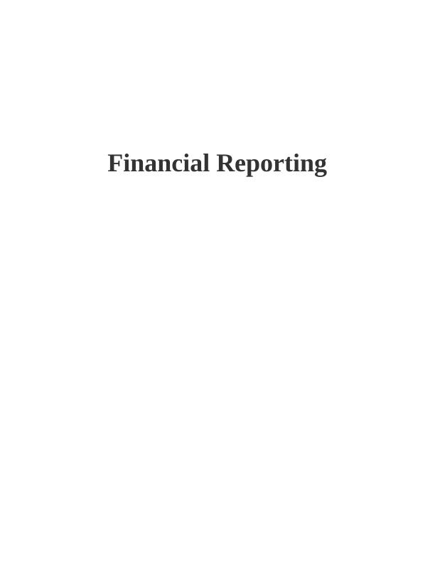 Financial Reporting Sample Assignment_1