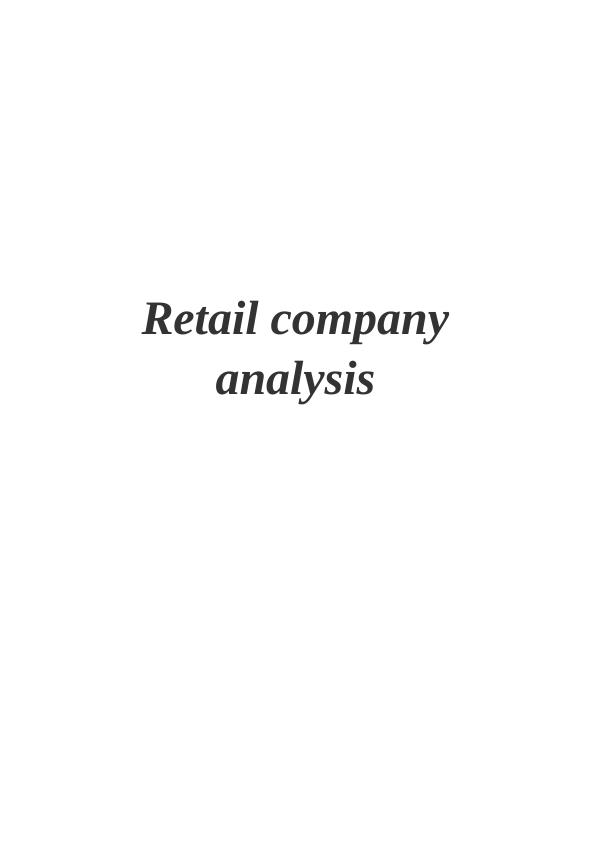 Retail company analysis_1