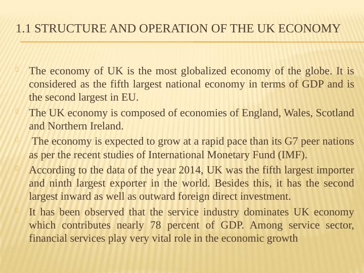 Structure and Operation of the UK Economy and its Impact on Hospitality Industry_2