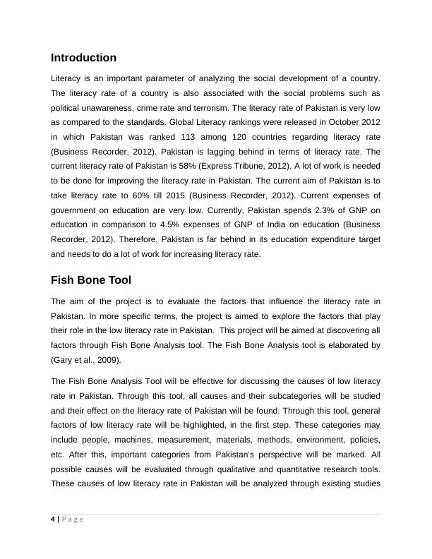 Low Literacy Rate in Pakistan Assignment PDF_4