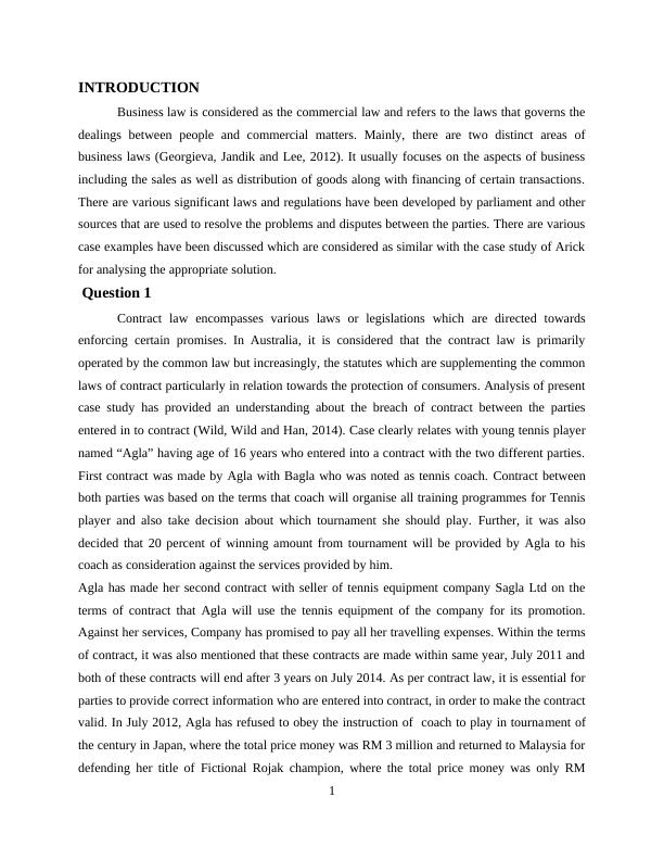 Case Study of Business Law Essay_3