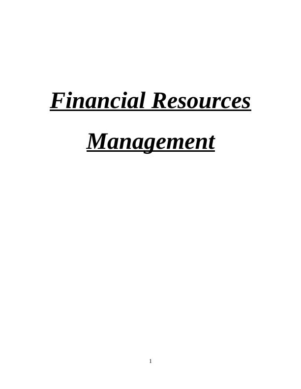 Financial Resources Management in Construction Industry: A Comparative Analysis of Balfour Beatty PLC and Polypipe Group PLC_1