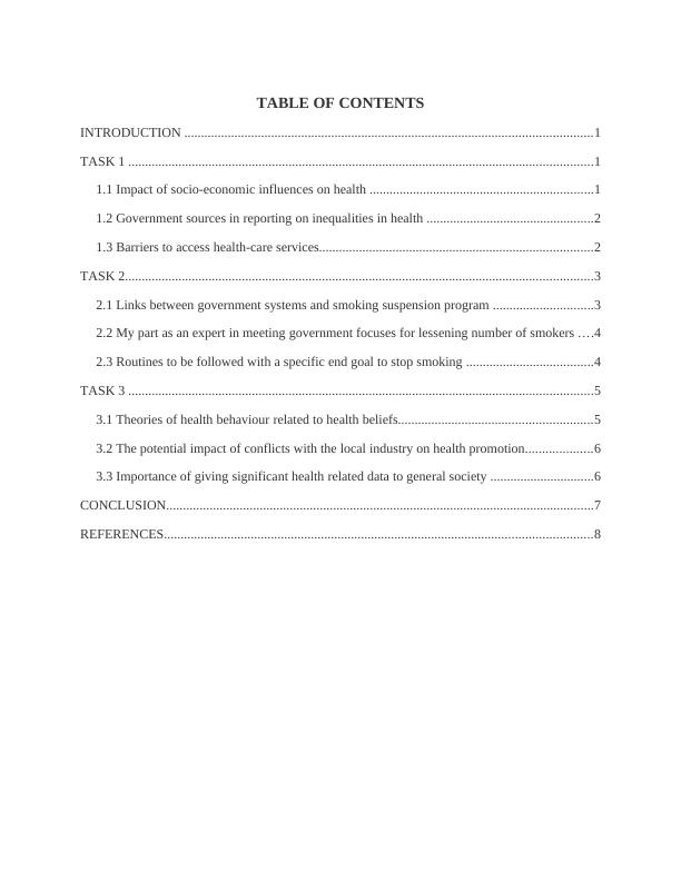 Health Promotion TABLE OF CONTENTS Introduction_2