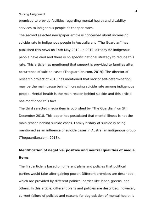 Role of Media in Reporting Health Issues of Australian Indigenous People_4
