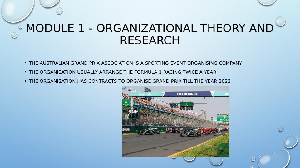 Critical Analysis of a Sports Organization - The Australian Grand Prix Association_3