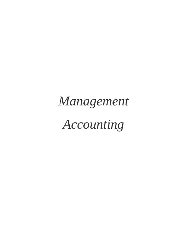 Management Accounting and Cost Analysis Techniques in Connect Catering Services_1