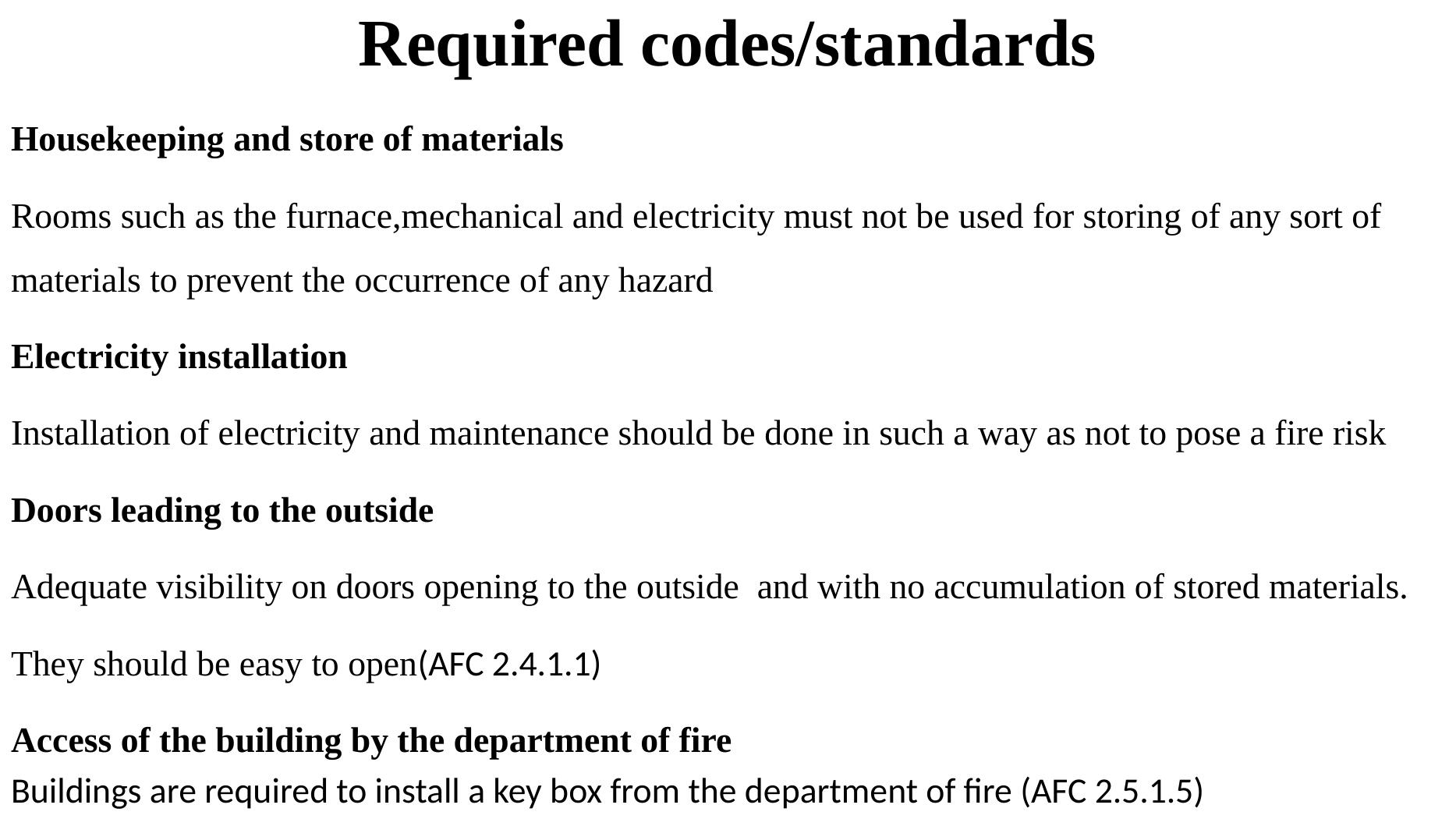 National Fire Code of Canada 2014 Guidelines for Fire