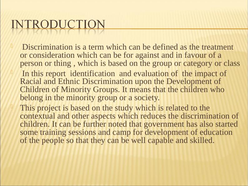 Impact of Racial and Ethnic Discrimination on Development of Children of Minority Groups_2