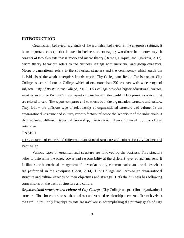 The relationship between organizational structure and culture in City C and Rent-a-Car_3