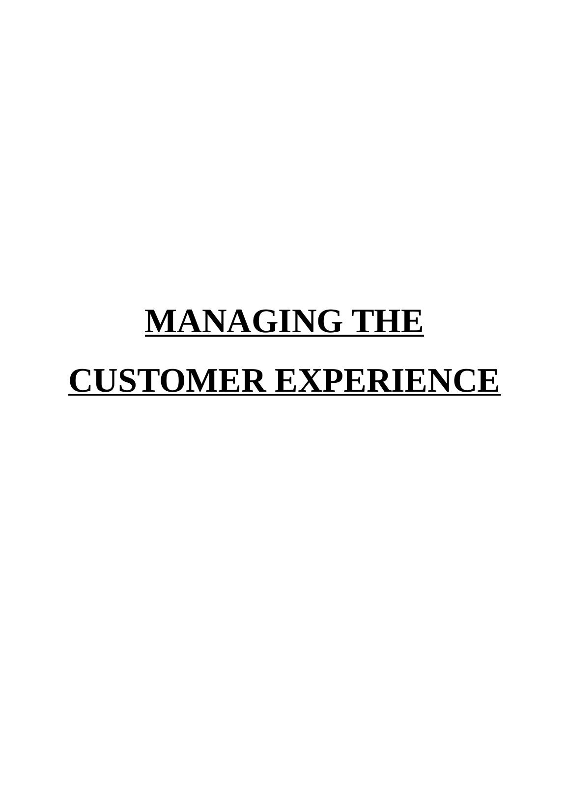 Managing the Customer Experience  (doc)_1