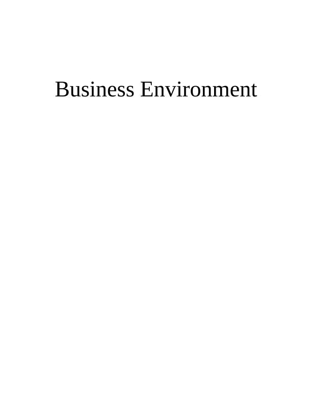 Business Environment- Purpose of Different Organizations_1