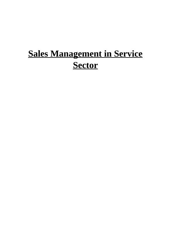 Sales Management in Service Sector_1
