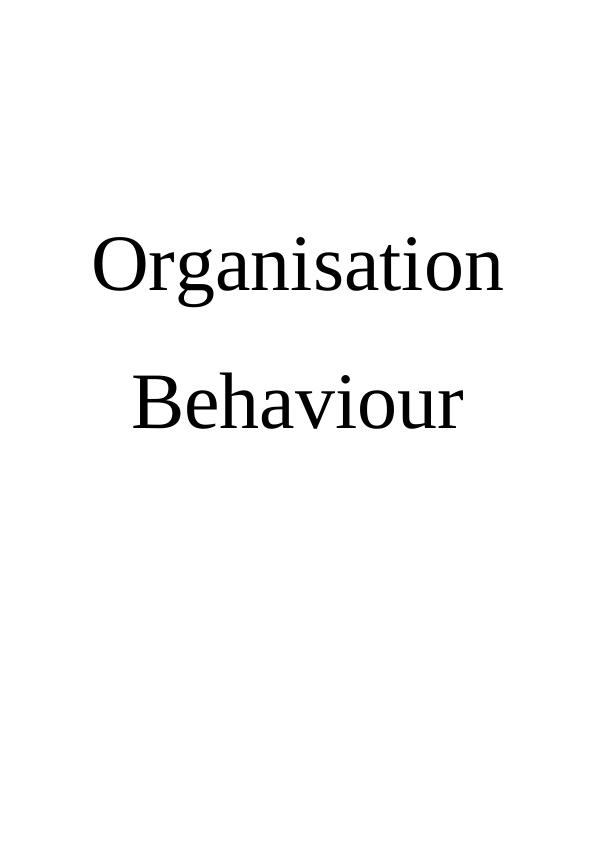 Introduction to Business Organisation Behaviour_1