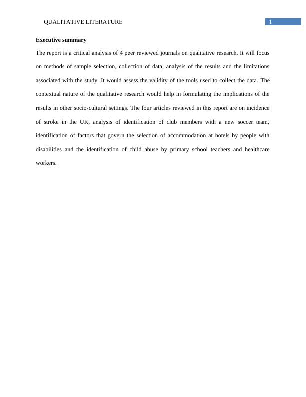 Qualitative Literature Critical Analysis of Quasi-Empirical Literature_2