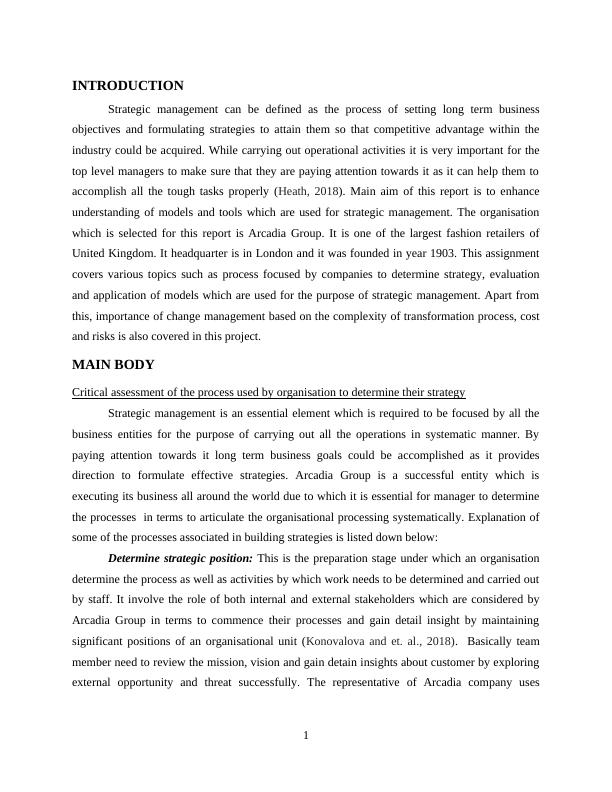 strategic management case study analysis