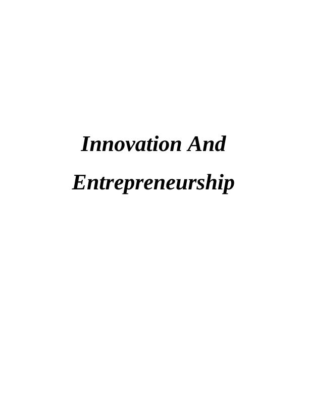 Innovation And Entrepreneurship Doc_1