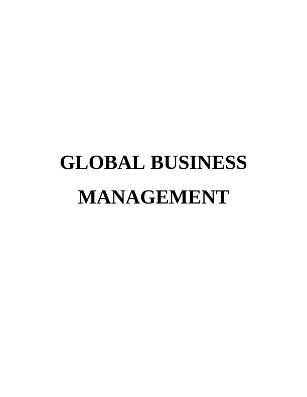 Global Business Management: Strategies, Stakeholders, and Cross-Cultural Management_1