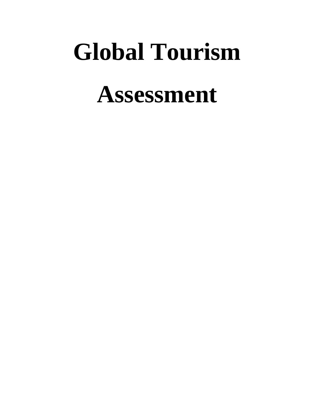 Negative Impacts of Tourism on Global Tourism