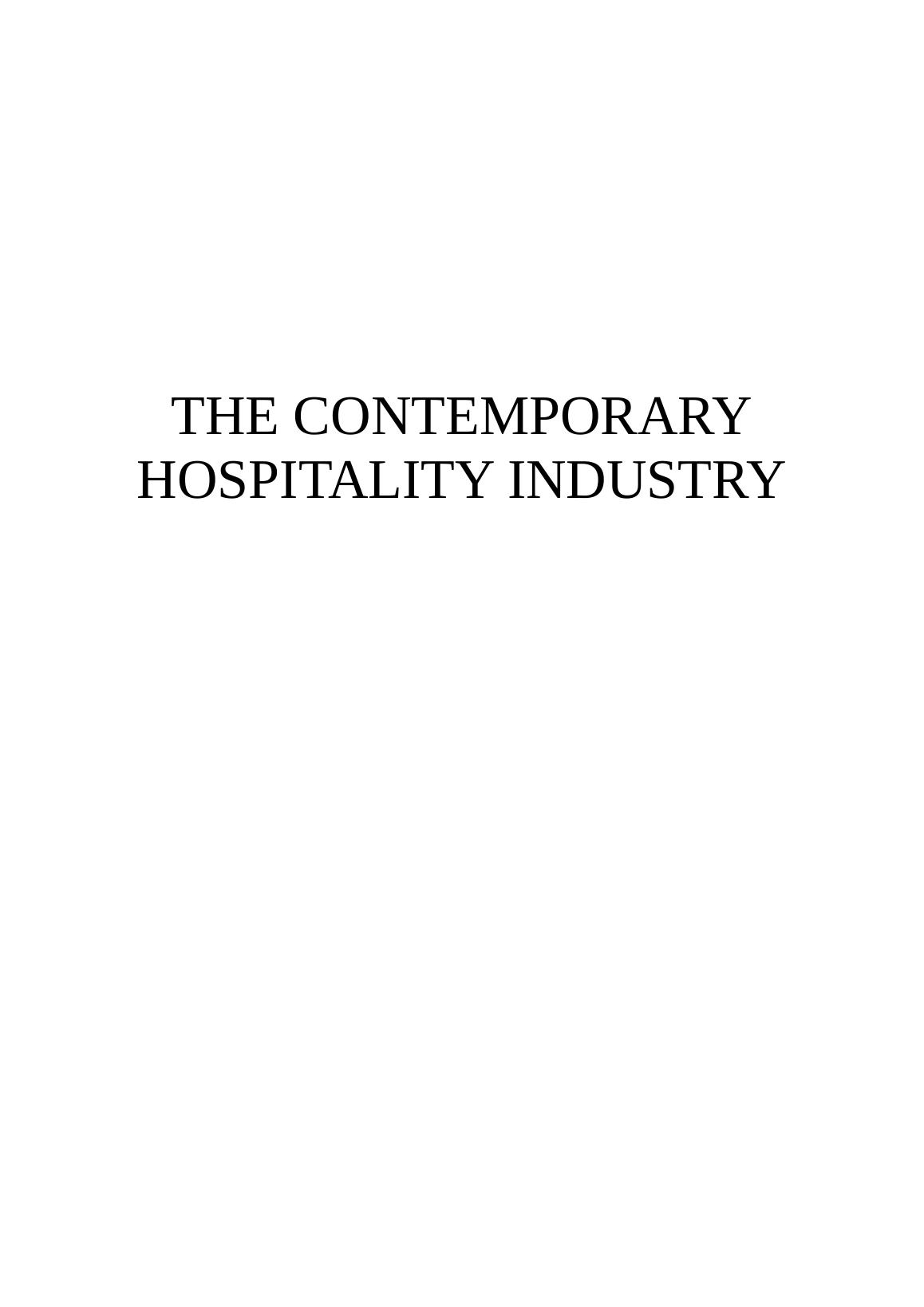 The Contemporary Hospitality Industry PDF_1