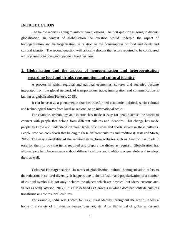 Sample Assignment on  Globalisation_3