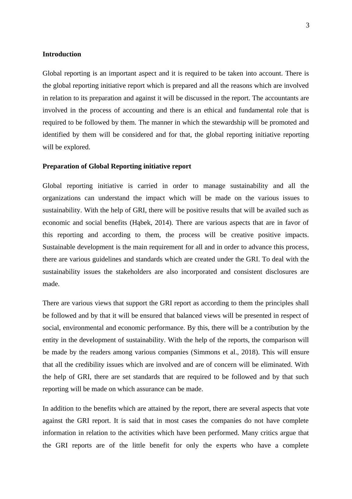 Financial Accounting Report 2022