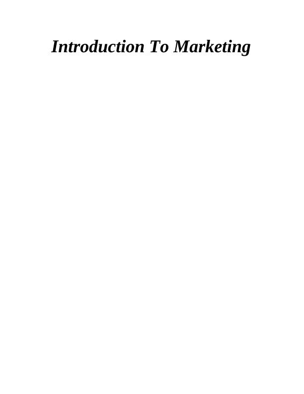 Introduction To Marketing_1