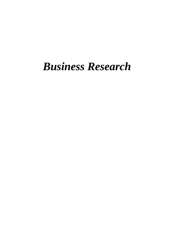 Cyber Security Assignment | Business Research Assignment_1