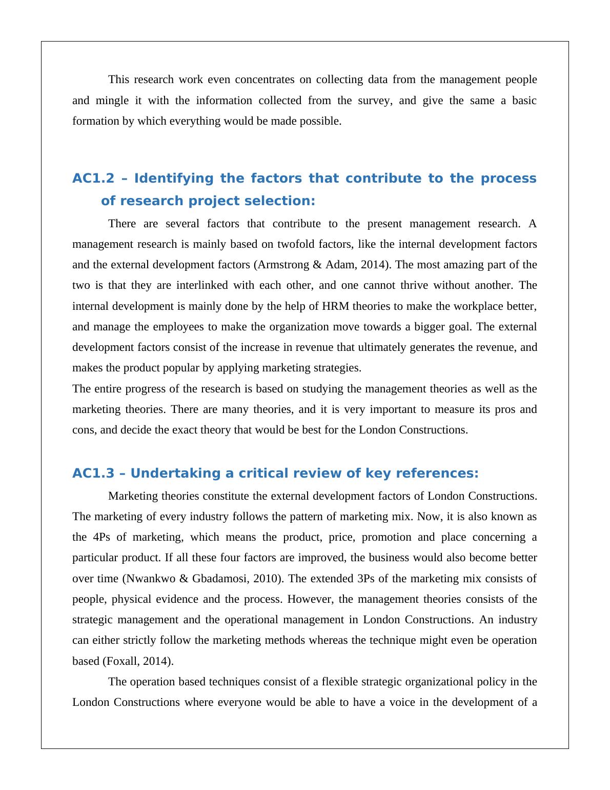 LO1: Formulation and Implementation of the Research Project 6_3