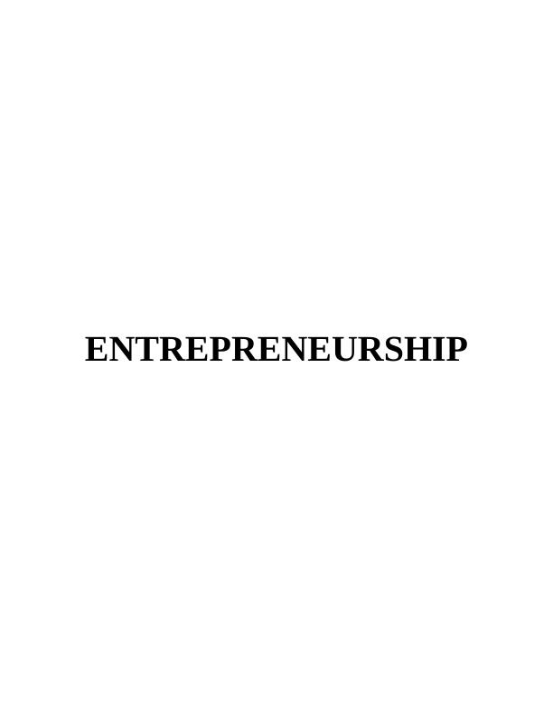 Report on Opportunities of Business Venture to Entrepreneur_1