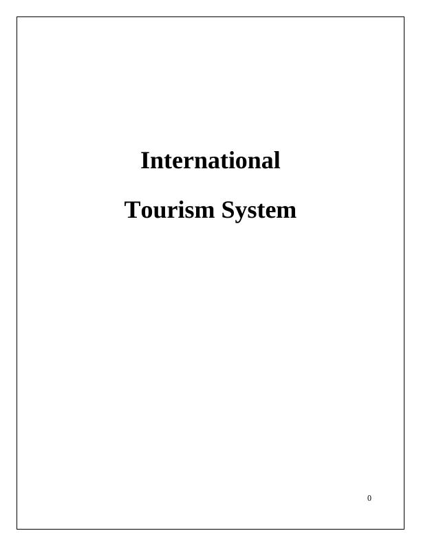 International Tourism System_1