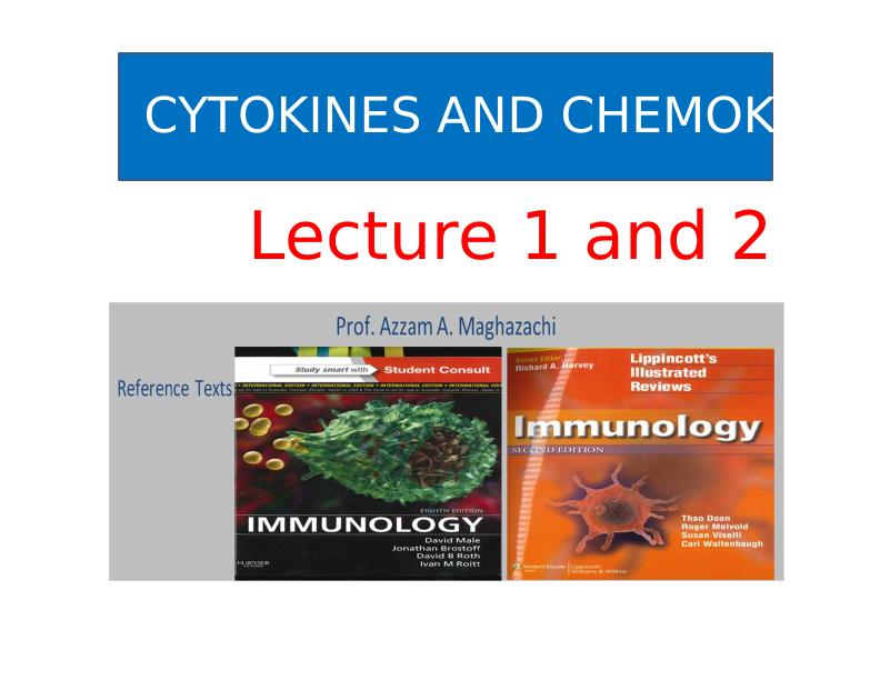 Cytokines and Chemokines Assignment PDF_1