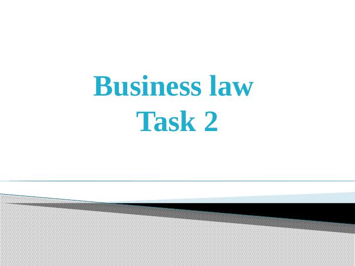 Business Law: Cases and Legal Solutions_1