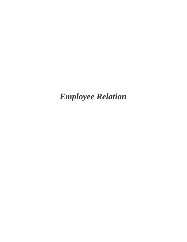 Employee Relation Assignment Solution_1